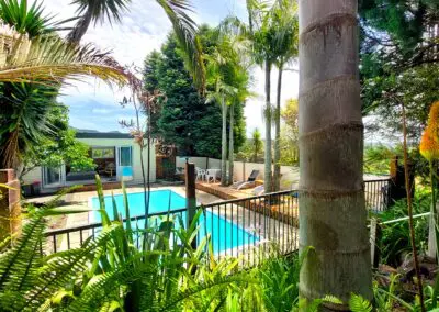 Quiet, private & luxurious self-catering AirBnB accommodation and retreat with exclusive access to our swimming pool for a relaxing place to stay in Auckland.