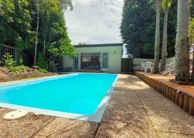 Quiet, private & luxurious self-catering AirBnB accommodation and retreat with exclusive access to our swimming pool for a relaxing place to stay in Auckland.