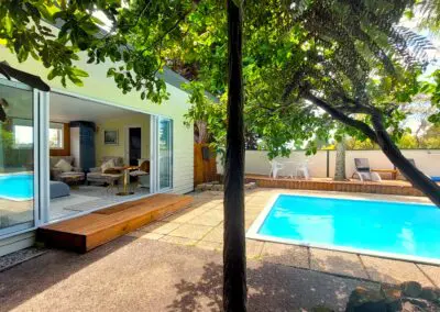 Quiet, private & luxurious self-catering AirBnB accommodation and retreat with exclusive access to our swimming pool for a relaxing place to stay in Auckland.