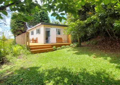 Quiet, private & luxurious self-catering AirBnB accommodation and retreat with exclusive access to our swimming pool for a relaxing place to stay in Auckland.